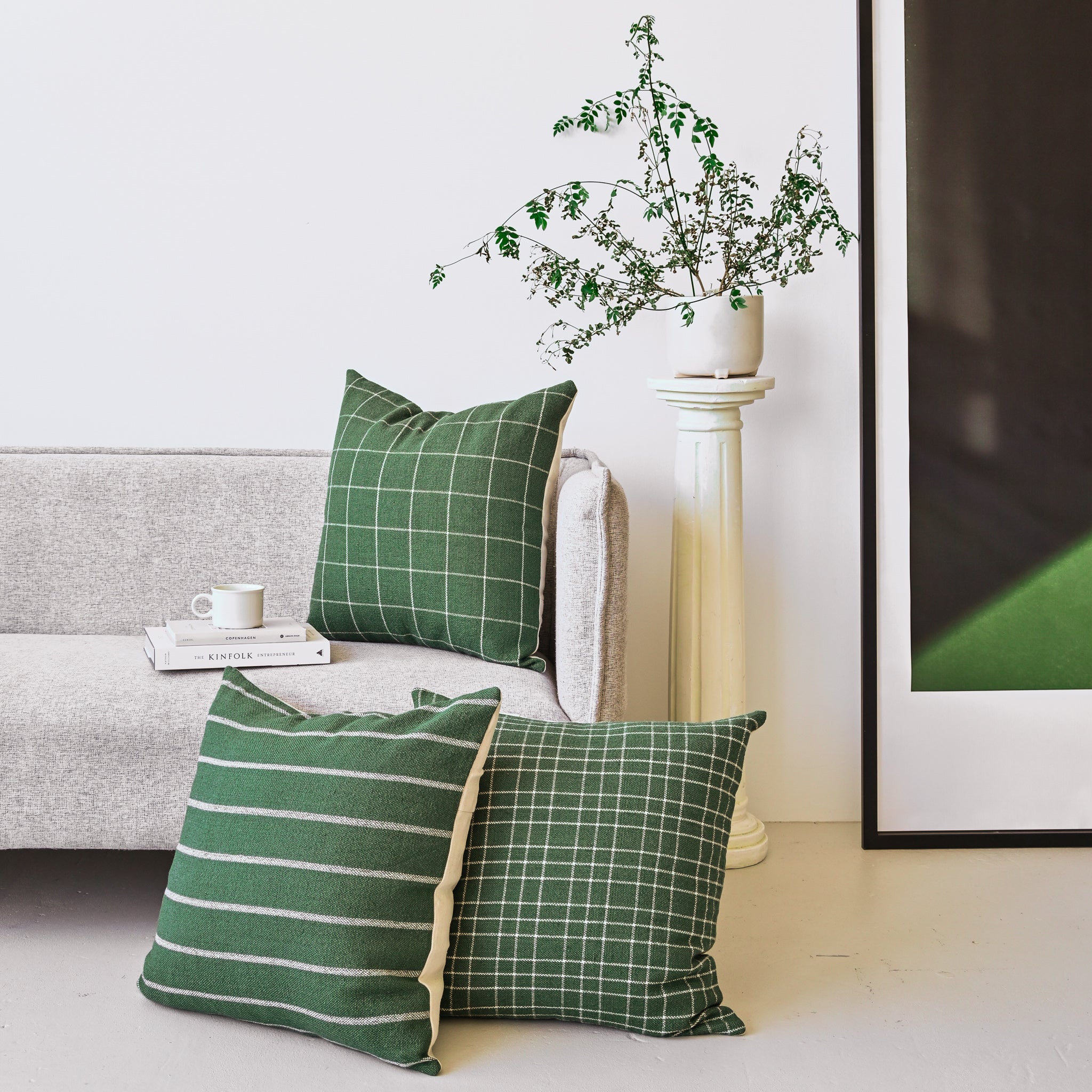 Hunter green pillow covers hotsell