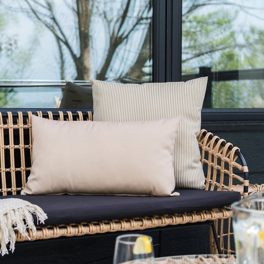 OUTDOOR PILLOW - BEIGE LUMBAR