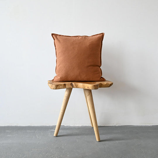 COTTON/ LINEN - RUST