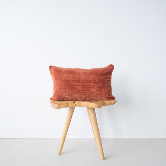 VELVET - RIBBED RUST