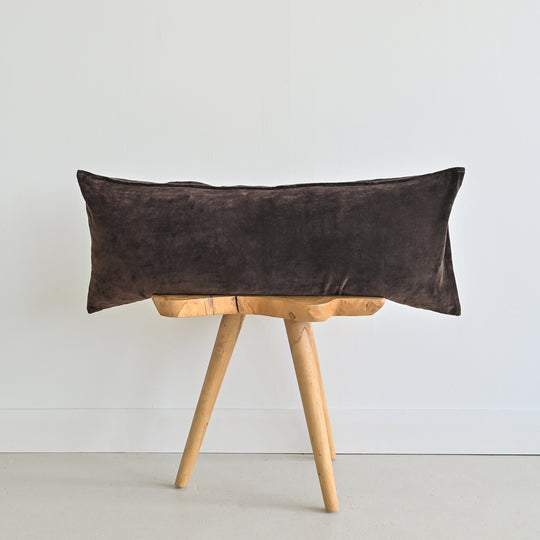 VELVET - HOTEL COLLECTION CHOCOLATE LUMBAR