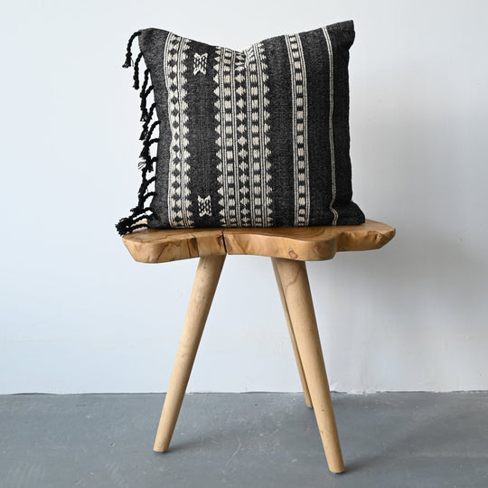 BHUJODI PILLOW COVER - CHARCOAL