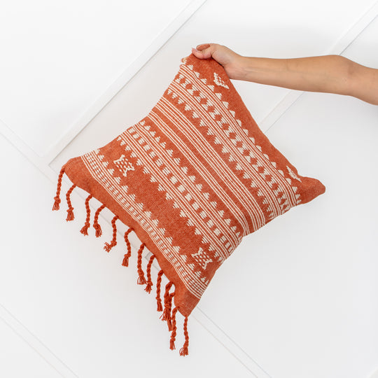 BHUJODI PILLOW COVER - ORANGE